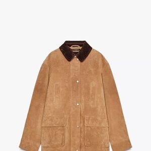 Zara 100% Suede Leather Jacket